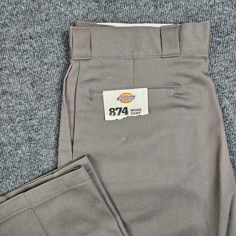 Dickies 874 Original Fit Work Pants Mens 36x30 Charcoal‎ Gray Straight Leg Chino